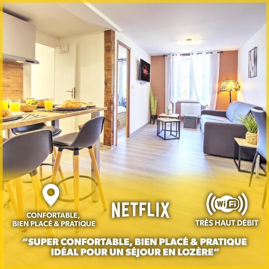 Le Sabot - Netflix/Wi-Fi Fibre/Terasse - 4 Pers Lejlighed Banassac Eksteriør billede